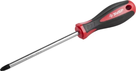 Отвертка ЗУБР &quot;МАСТЕР&quot;, Cr-v, эргономичная двухкомпонентная рукоятка, PH3x150мм 25062-3-150_z03 купить в Екатеринбурге