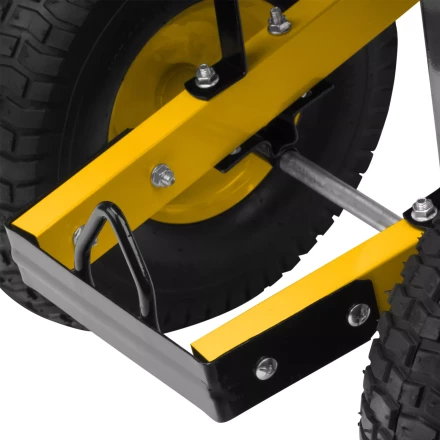 Тачка строительная усиленная объем 140 л 250 кг двухколесная колесо 15х6.00-6 Denzel 69000 купить в Екатеринбурге