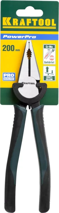 Плоскогубцы KRAFTOOL "PowerPro" комбинированные, CrMo-сталь, покрытие оксидированное с полировкой, 200мм 22001-1-20_z01 купить в Екатеринбурге