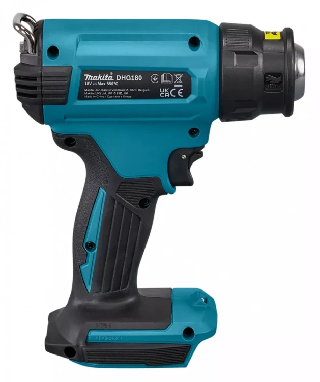 Аккумуляторный тепловой пистолет (фен) Makita DHG180ZK, LXT 18 V (без АКБ и ЗУ) купить в Екатеринбурге