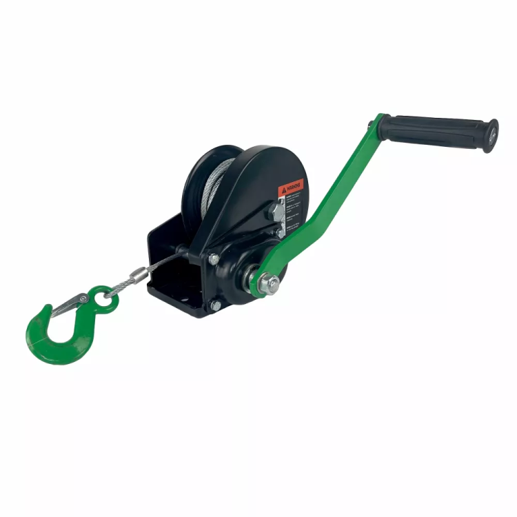 Лебедка ручная барабанная с тормозом HITCH HWB 500 500 кг канат 10 м (SZ073180) купить в Екатеринбурге