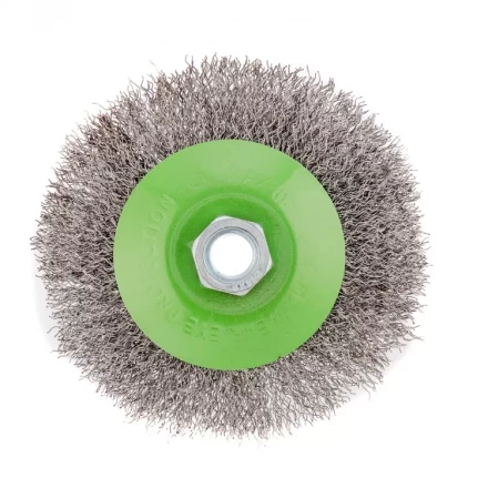 Щетка для УШМ 115 мм М14 тарелка витая проволока Сибртех 746127 купить в Екатеринбурге