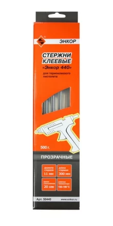 Стержень клеевой 11х300мм ЭНКОР 440 17шт 50440 купить в Екатеринбурге