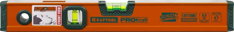 Уровень KRAFTOOL алюминиевый, 2 глазка, 40см 34721-040_z01 купить в Екатеринбурге