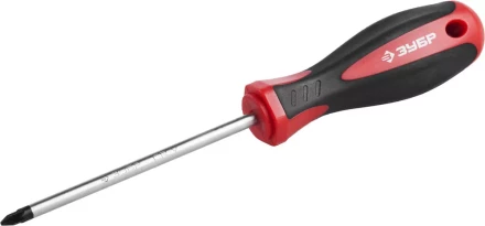 Отвертка ЗУБР &quot;МАСТЕР&quot;, Cr-v, эргономичная двухкомпонентная рукоятка, PZ1x100мм 25063-1-100_z02 купить в Екатеринбурге