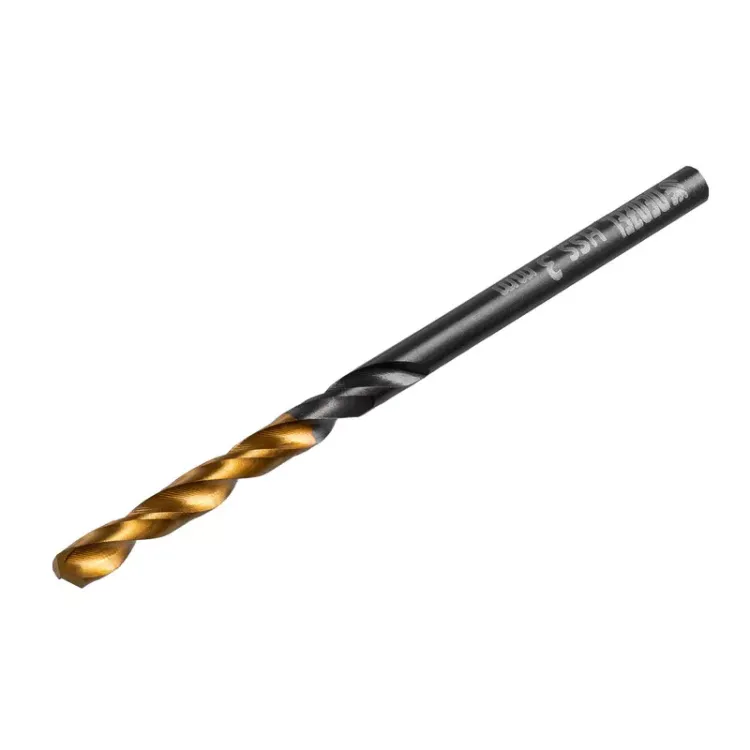 Сверло по металлу, 3 мм, HSS-Tin, Golden Tip, 10 шт. Denzel 717205 купить в Екатеринбурге