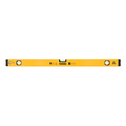 Уровень алюминиевый Denzel 33692, магнит, фрезерованный, 3 глазка (1 зеркал.), 0,5 мм/м, 800 мм купить в Екатеринбурге