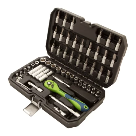 Набор инструментов 56 предметов, CrV, 1/4&quot; Сибртех 13525 купить в Екатеринбурге