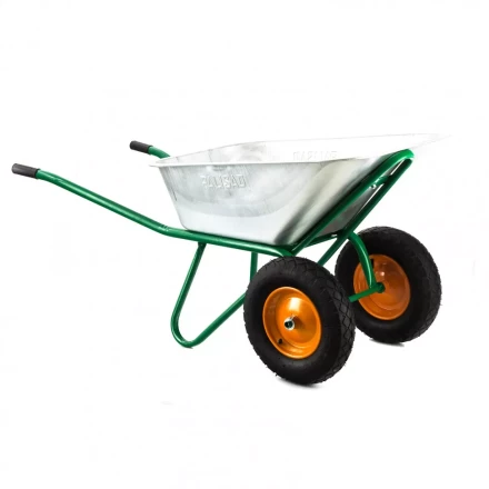 Тачка садово-строительная двухколесная усиленная грузоподьемность 320 кг обьем 100 л Palisad 68937 купить в Екатеринбурге