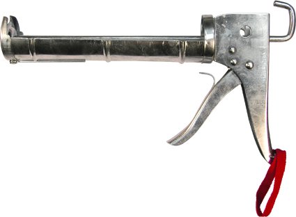 Пистолет для герметика 310 мл &quot;полуоткрытый&quot; хромир. зубчатый шток 7 мм  MATRIX 88640 купить в Екатеринбурге