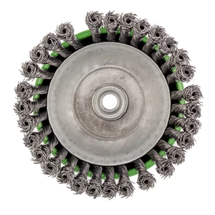 Щетка для УШМ 150 мм М14 Чашка крученая проволока 0,5 мм Сибртех 746297 купить в Екатеринбурге