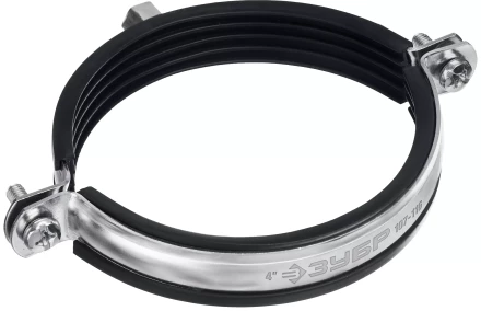 ЗУБР 4, М8/М10, цинк, 10 шт, трубный хомут с гайкой (37880-107-116) купить в Екатеринбурге