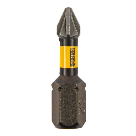 Бита IMPACT, PZ1x25 мм, лазерная обработка шлица, сталь S2, 10 шт., Е 6,3 Denzel 11686 купить в Екатеринбурге