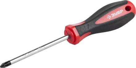 Отвертка ЗУБР &quot;МАСТЕР&quot;, Cr-v, эргономичная двухкомпонентная рукоятка, PZ2x100мм 25063-2-100_z02 купить в Екатеринбурге