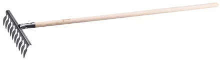 Грабли ЗУБР садовые с черенком, 10 витых зубцов 4-39581-10 купить в Екатеринбурге