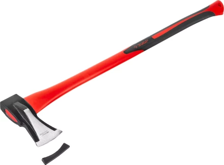 Топор- колун ЗУБР "МАСТЕР" кованый с двухкомпонентной фиберглассовой рукояткой, "ушастый", 2кг/880мм 20616-20 купить в Екатеринбурге