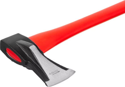 Топор- колун ЗУБР "МАСТЕР" кованый с двухкомпонентной фиберглассовой рукояткой, "ушастый", 2кг/880мм 20616-20 купить в Екатеринбурге