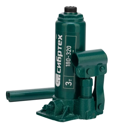 Домкрат гидравлический бутылочный Сибртех 50801, 3 т, 180-320 мм купить в Екатеринбурге