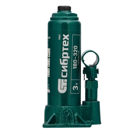 Домкрат гидравлический бутылочный Сибртех 50801, 3 т, 180-320 мм купить в Екатеринбурге