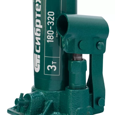 Домкрат гидравлический бутылочный Сибртех 50801, 3 т, 180-320 мм купить в Екатеринбурге