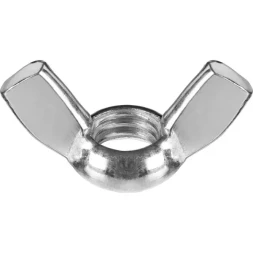 Гайка ЗУБР барашковая, DIN 315, оцинкованная,  M10, ТФ6, 2 шт. 4-303736-10
