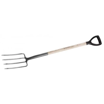 Вилы ЗУБР &quot;МАСТЕР&quot; ФАВОРИТ садовые, деревянный черенок из ясеня, пластиковая рукоятка, 280x180x1200мм 4-39562 купить в Екатеринбурге