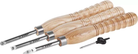 Набор ЗУБР &quot;ЭКСПЕРТ&quot;: Токарные резцы по дереву,&quot;Ромб&quot;,&quot;Квадрат&quot;,&quot;Круг&quot;,твердосплав наконеч из карбида W, 100*340мм, 3шт 18371-H3 купить в Екатеринбурге