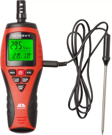 Измеритель влажности и температуры бесконтактный ADA ZHT 100 (6 in 1) купить в Екатеринбурге