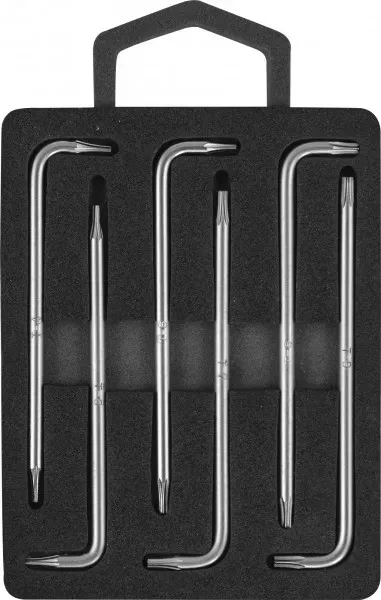Комплект угловых ключей TORX с центрированным штифтом Т4-Т9  6предметов S2  H09MT06S Jonnesway 47101 купить в Екатеринбурге