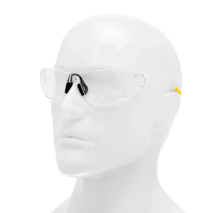 Очки защитные открытые Denzel 89198, поликарбонатные, прозрачная линза купить в Екатеринбурге
