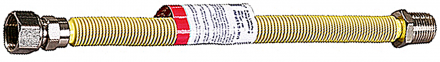 Подводка-сильфон ЗУБР для газа, растяжная, нержавеющая сталь, г/ш 1/2&quot; - 0,75-1,5м 51007-G/S-075-150 купить в Екатеринбурге