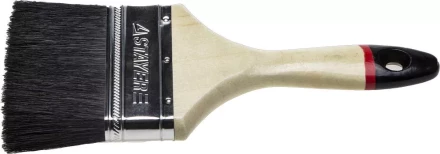 Кисть плоская STAYER &quot;UNIVERSAL-EURO&quot;, чёрная натуральная щетина, деревянная ручка, 100мм 01022-100 купить в Екатеринбурге