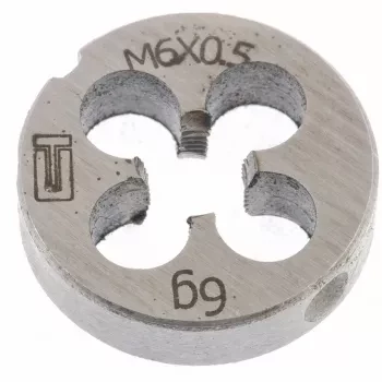 Плашка М6 х 0,5 мм  СИБРТЕХ 77015 купить в Екатеринбурге