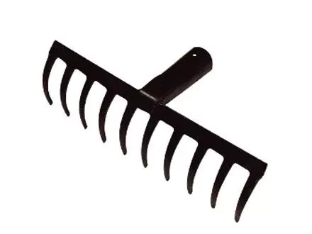 Грабли 12-зубые 320 мм без черенка прямые  СИБРТЕХ Россия 61746 купить в Екатеринбурге