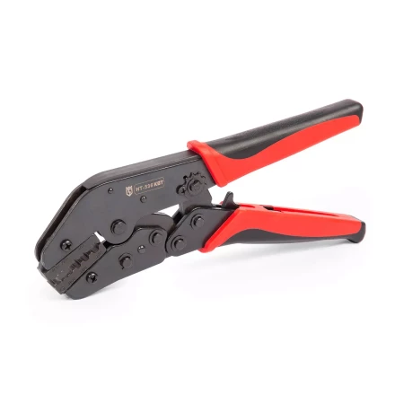 Пресс-клещи КВТ HT-330 с набором из 5 матриц для опрессовки разъемов SMA, N-типа, TNC, BNC, FME, UHF (набор) (89230) купить в Екатеринбурге