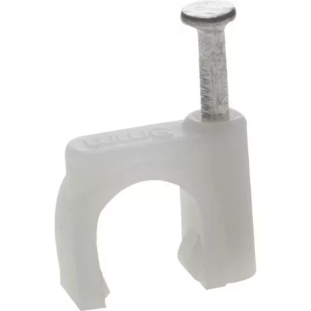 ЗУБР &quot;МАСТЕР&quot;. Скоба-держатель для круглого кабеля, с оцинкованным гвоздем, 12 мм, 40 шт 45111-12 купить в Екатеринбурге