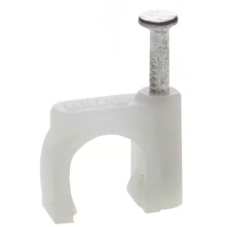 ЗУБР &quot;МАСТЕР&quot;. Скоба-держатель для круглого кабеля, с оцинкованным гвоздем, 5 мм, 50 шт 45111-05