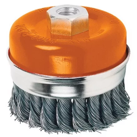 Щетка чашечная для шлифмашин сталь 100мм M14 S-T Кратон 1 11 02 003 купить в Екатеринбурге