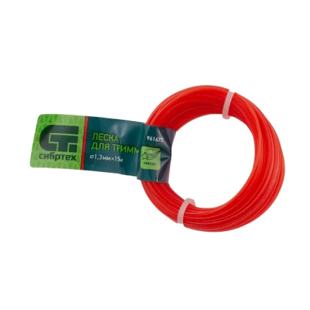 Леска для триммера звезда, 1.3 мм х 15 м, Россия Сибртех 961675 купить в Екатеринбурге
