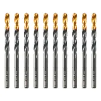 Сверло по металлу Denzel, 6 мм, HSS-Tin, Golden Tip, 10 шт. 717215