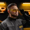Очки защитные открытые Denzel 89199, поликарбонатные, желтая линза купить в Екатеринбурге