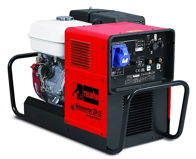 Инверторный сварочный бензогенератор Telwin MOTOINVERTER 204 CE двигатель HONDA купить в Екатеринбурге