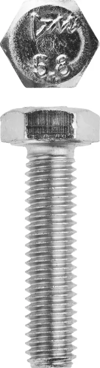 Болт ЗУБР с шестигранной головкой, DIN 933, класс прочности 8.8, оцинкованный, M16x100 мм, ТФ0, 130 шт. 4-303070-16-100 купить в Екатеринбурге