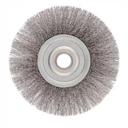 Щетка для УШМ 175 мм посадка 22,2 мм плоская витая проволока Сибртех 746667 купить в Екатеринбурге