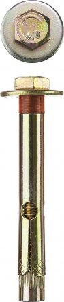Болт анкерный ЗУБР с пластиковым кольцом, желтопассивированный, 12х110мм, ТФ2, 15шт 4-302312-12-110 купить в Екатеринбурге