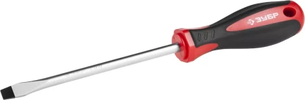 Отвертка ЗУБР &quot;МАСТЕР&quot;, Cr-v, эргономичная двухкомпонентная рукоятка, SL8,0x150мм 25061-8.0-150_z03 купить в Екатеринбурге