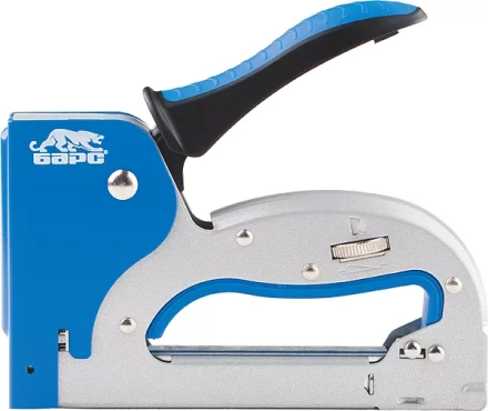 Степлер металлический регулировка удара двухкомпонентная рукоятка тип скобы 53 4-14мм БАРС 40003 купить в Екатеринбурге