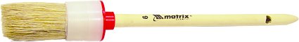 Кисть круглая № 2 (20 мм) натуральная щетина деревянная ручка  MATRIX 82072 купить в Екатеринбурге