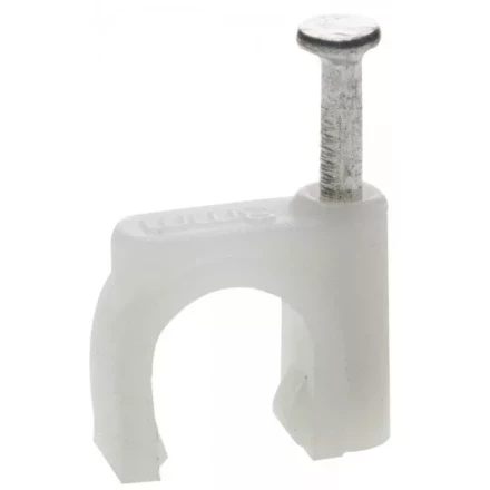 ЗУБР &quot;МАСТЕР&quot;. Скоба-держатель для круглого кабеля, с оцинкованным гвоздем, 7 мм, 50 шт 45111-07 купить в Екатеринбурге