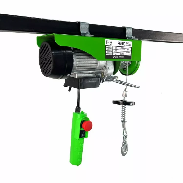 Мини таль электрическая стационарная HITCH РА500 250/500кг 12/6м 220В (SZ086104) купить в Екатеринбурге